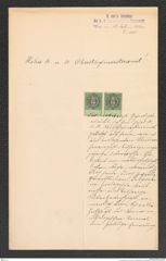 k.k. naturhistorisches Hofmuseum, Intendanzakten 1885-1896 (Hauer), Aktenzahl Z.485/1892, Seite 1